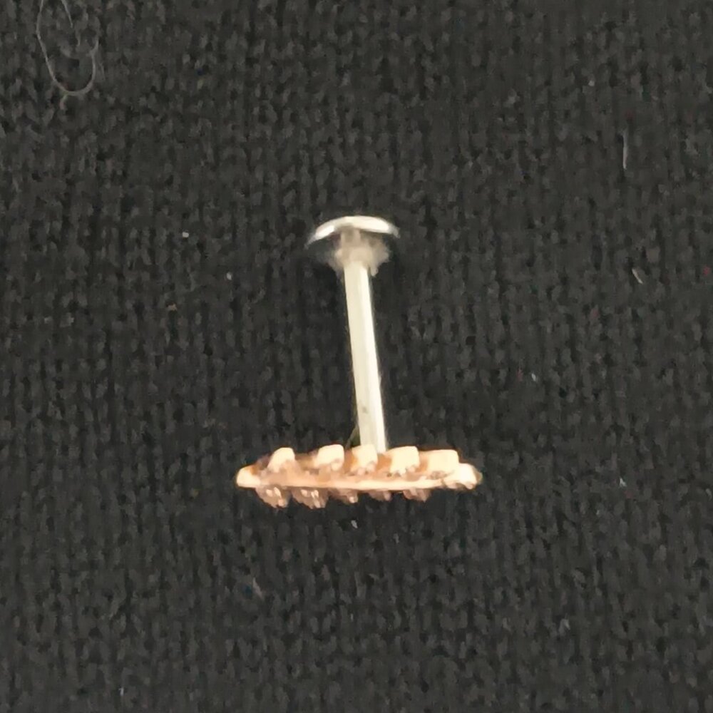 Blva Push Pin Flatback Feather Stud - image 3